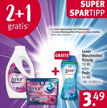 Waschmittel von Lenor im aktuellen Rossmann Prospekt für €3.49