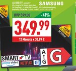 4K-UHD-TV im Angebot bei Marktkauf in Gütersloh 4K-UHD-TV Angebote von SAMSUNG bei Marktkauf Gütersloh für 349,99 €