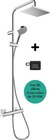 Colonne de douche thermostatique chrome + enceinte JBL Vernis Shape, HANSGROHE - HANSGROHE en promo chez Leroy Merlin Colonne de douche thermostatique chrome + enceinte JBL Vernis Shape, HANSGROHE - HANSGROHE dans le catalogue Leroy Merlin