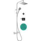 Colonne de douche thermostatique chrome + enceinte JBL Vernis Shape, HANSGROHE - HANSGROHE - Leroy Merlin Colonne de douche thermostatique chrome + enceinte JBL Vernis Shape, HANSGROHE - HANSGROHE à 299,00 € dans le catalogue Leroy Merlin