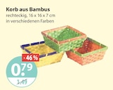 Korb aus Bambus Angebote bei V-Markt Kaufbeuren für 0,79 €
