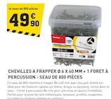 Chevilles à frapper Ø 6 x 40 mm + 1 foret à percussion à Tout Faire dans Saint-Sever-du-Moustier