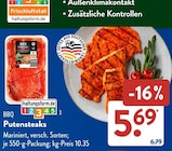 BBQ Putensteaks bei ALDI SÜD im Aichach Prospekt für 5,69 €