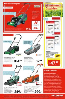 Benzinrasenmäher Angebot im aktuellen Hellweg Prospekt auf Seite 5