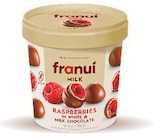 Framboises enrobées au chocolat au lait surgelées - FRANUI en promo chez Super U Antibes à 2,74 €