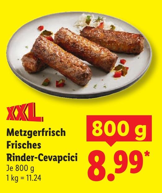 Metzgerfrisch Frisches Rinder-Cevapcici