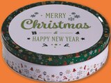 Boîte de biscuits en métal Merry Christmas - JACOBSENS en promo à 3,99 € chez Netto Boîte de biscuits en métal Merry Christmas - JACOBSENS dans le catalogue Netto
