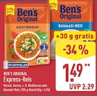 Mediterran Express-Reis von Ben's Original für 1,49 € bei ALDI Nord im Angebot Mediterran Express-Reis von Ben's Original im aktuellen ALDI Nord Prospekt