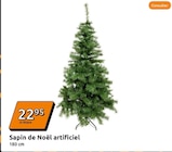 Sapin de Noël artificiel en promo chez Action Colombes à 22,95 €