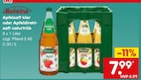 Aktuelle Saft Angebote bei Netto Marken-Discount in Mönchengladbach Aktuelles Apfelsaft klar oder Apfeldirektsaft naturtrüb Angebot bei Netto Marken-Discount in Mönchengladbach ab 7,99 €