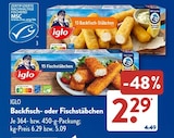 Backfisch-Stäbchen von Iglo im aktuellen ALDI SÜD Prospekt für 2,29 €