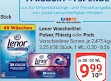 Waschmittel Pulver im Angebot bei GLOBUS in Koblenz Waschmittel Pulver Angebote von Lenor bei GLOBUS Koblenz für 9,99 €