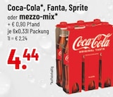 Coca-Cola, Fanta, Sprite oder mezzo-mix von  im aktuellen Trinkgut Prospekt für 4,44 €