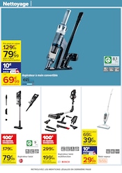 Aspirateur Balai Angebote im Prospekt "70 % D’ÉCONOMIES SUR UNE SÉLECTION DE PRODUITS D'HYGIÈNE" von Carrefour auf Seite 52