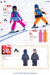 Promos Pantalon Ski dans le catalogue "DU SPORT ACCESSIBLE À TOUS, C'EST ÇA LA MAGIE DE NOËL !" de Intersport à la page 25