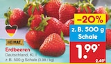 Erdbeeren im Angebot bei Netto Marken-Discount in Neumünster Erdbeeren Angebote von HEIMAT bei Netto Marken-Discount Neumünster für 1,99 €