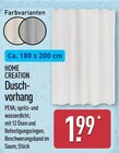 Duschvorhang Angebote von Home Creation bei ALDI Nord Weimar für 1,99 €