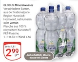 Aktuelle Mineralwasser Angebote bei GLOBUS in Mannheim Aktuelles Mineralwasser Angebot bei GLOBUS in Mannheim ab 2,99 €