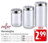 Vorratsglas Angebote von Zeller bei E center Trier für 2,99 €