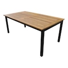 Table acacia/aluminium extensible 8 places "FASIA" - L. 180 à 240 x l. 100 x H. 75 cm. à Brico Dépôt dans Corcelles-les-Monts