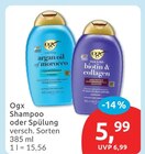 Shampoo im Angebot bei budni in Buchholz Shampoo Angebote von Ogx bei budni Buchholz für 5,99 €