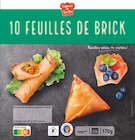 10 feuilles de brick - TOQUES ET TARTES dans le catalogue Aldi