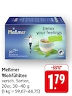 Wohlfühltee Angebote von Meßmer bei EDEKA Hanau für 1,79 €