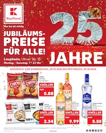 Kaufland Prospekt für Laupheim: "Aktuelle Angebote", 60 Seiten, 24.10.2024 - 30.10.2024