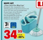 Mopp-Set "Clean Twist Disc Mop Ergo" bei Marktkauf im Esslingen Prospekt für 34,99 €