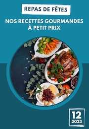 Catalogue Autres Magasins de Recettes à Poissy Prospectus Recettes à Poissy, "Repas de fêtes : nos recettes gourmandes à petit prix", 1 page, 05/12/2023 - 31/12/2023