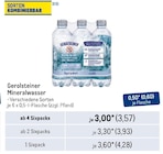 Mineralwasser Angebote von Gerolsteiner bei Metro Aschaffenburg für 3,57 €