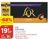 Café moulu - L'OR en promo chez Bi1 Dijon à 19,47 €