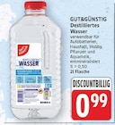 Destilliertes Wasser von GUT&GÜNSTIG im aktuellen E center Prospekt
