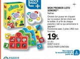 Mon premier loto sonore - NATHAN à 19,90 € dans le catalogue E.Leclerc