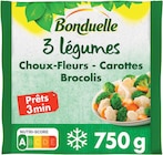 3 légumes Choux-Fleurs, Carottes, Brocolis précuits vapeur surgelés - BONDUELLE en promo chez Intermarché Express Garges-lès-Gonesse à 1,07 €