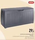 Coffre de rangement 270 L - KETER en promo chez Intermarché Coffre de rangement 270 L - KETER dans le catalogue Intermarché