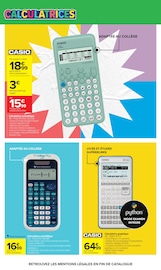 Promos Calculatrice dans le catalogue "L'ÉTÉ À LA PLAGE, LA RENTRÉE À LA PAGE." de Carrefour Market Calculatrice en promo dans le catalogue Carrefour Market à la page 20