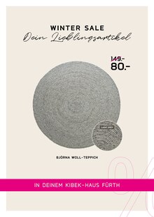 Wolle im Kibek Prospekt "WINTER SALE" mit 21 Seiten (Erlangen)