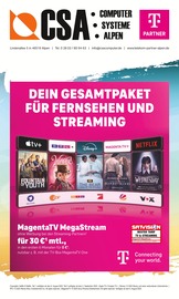 Aktueller CSA Computer Elektromärkte Prospekt in Geldern und Umgebung, "DEIN GESAMTPAKET FÜR FERNSEHEN UND STREAMING" mit 8 Seiten, 01.08.2025 - 31.08.2025