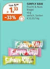 Frucht & Nuss Riegel im Angebot bei Müller in Fürth Frucht & Nuss Riegel Angebote von SIMPLY RAW bei Müller Fürth für 1,33 €