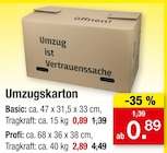 Umzugskarton Angebote bei Zimmermann Garbsen für 0,89 €