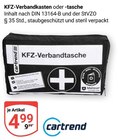 KFZ-Verbandkasten im Angebot bei GLOBUS in Neustadt KFZ-Verbandkasten Angebote von Cartrend bei GLOBUS Neustadt für 4,99 €