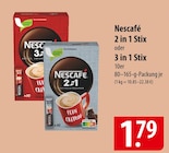 Aktuelles Nescafé 2 in 1 Stix oder 3 in 1 Stix Angebot bei famila Nordost in Kiel ab 1,79 €