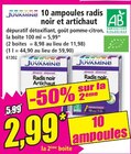 10 ampoules radis noir et artichaut - JUVAMINE - Norma à Nancy 10 ampoules radis noir et artichaut - JUVAMINE en promo chez Norma Nancy à 2,99 €