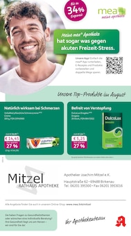 Aktueller mea - meine apotheke Prospekt (Viernheim, 4 Seiten zum blättern mea - meine apotheke Prospekt Unsere August-Angebote mit 4 Seiten