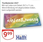 Tischkalender 2027 im Angebot bei GLOBUS in Kempen Tischkalender 2027 Angebote von Häfft bei GLOBUS Kempen für 9,99 €