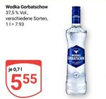 Wodka im Angebot bei GLOBUS in Oberursel Wodka Angebote von Gorbatschow bei GLOBUS Oberursel für 5,55 €