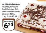 Sahnetorte im Angebot bei GLOBUS in Erftstadt Sahnetorte Angebote von GLOBUS bei GLOBUS Erftstadt für 6,20 €