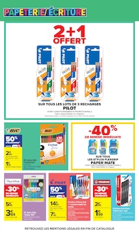 Promotion Stylo dans le prospectus Carrefour, valable du 28/07/2026 au 10/08/2026 Promo Stylo dans le catalogue Carrefour du moment à la page 11