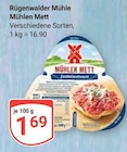 Mühlen Mett im Angebot bei GLOBUS in Wiesbaden Mühlen Mett Angebote von Rügenwalder Mühle bei GLOBUS Wiesbaden für 1,69 €